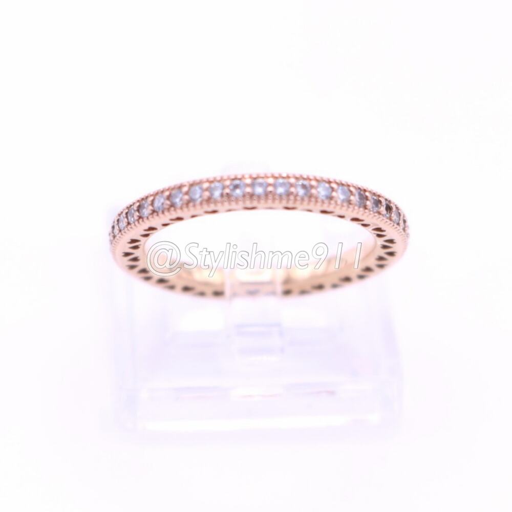 Authentic PANDORA Rose Gold Hearts of Pandora Ring - Picture 3 of 9